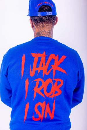 ROYAL BLUE 42 IJACK I ROB I SIN SWEATER