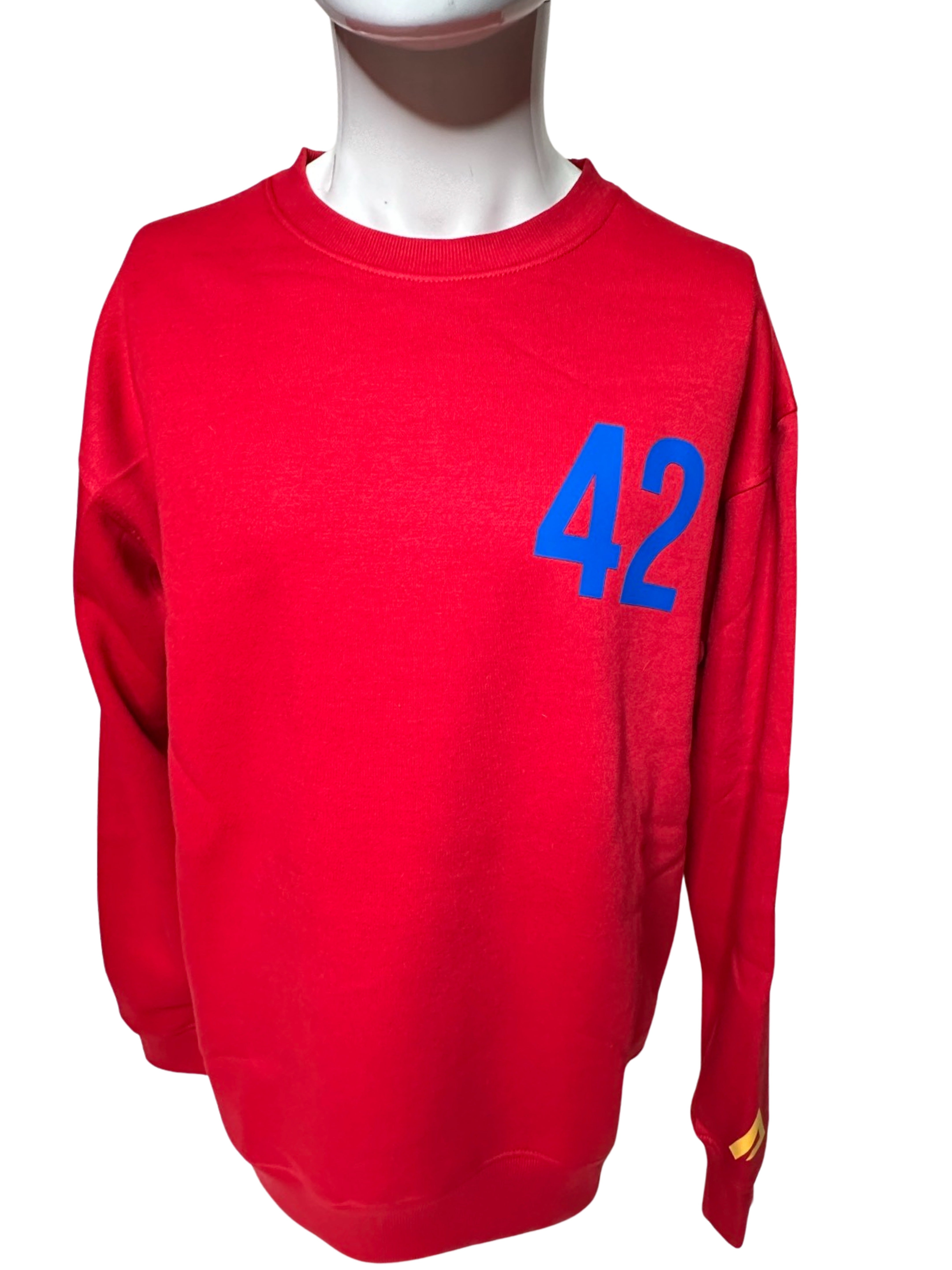 RED CREWNECK SWEATER 42 I JACK I ROB I SIN